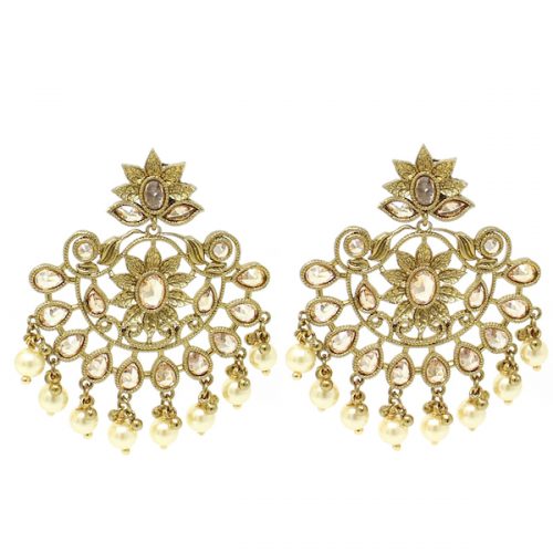 Indian Jewelry Polki Earrings