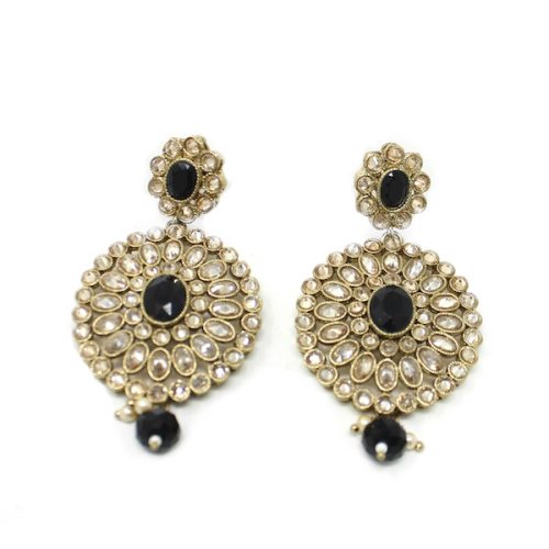 Artificial Polki Indian Jewelry Earrings Stone