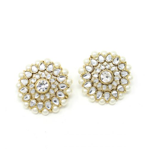 Indian Jewelry Kundan Stud Earrings Sheila