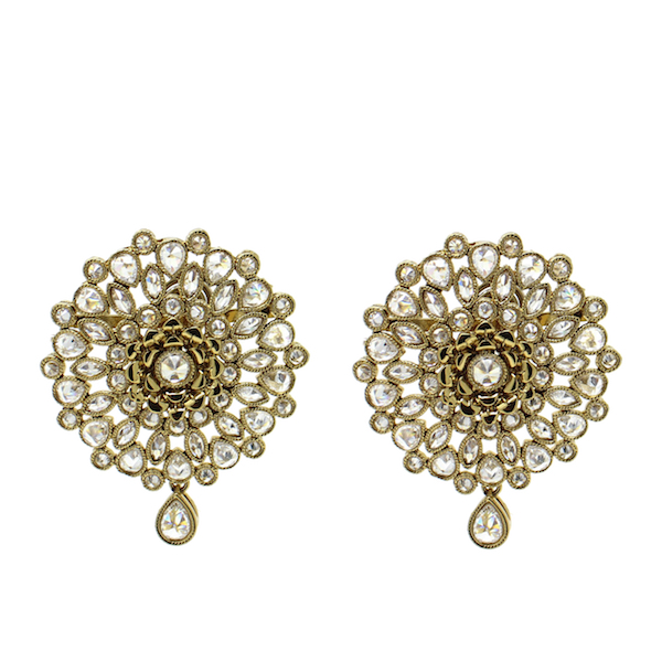 Indian Jewelry Polki Stud Earrings Yalani