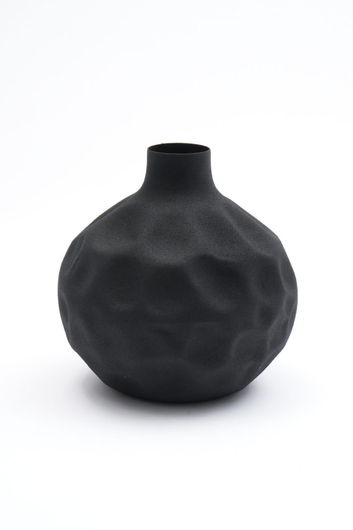 Black Steel Vase