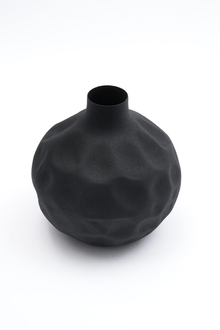 Black Steel Vase