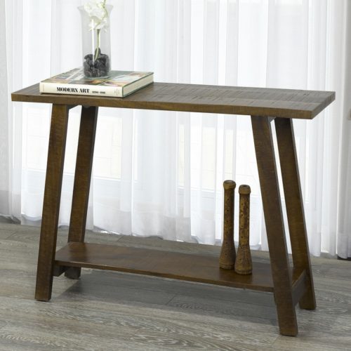 Two Tier Wood Console Table