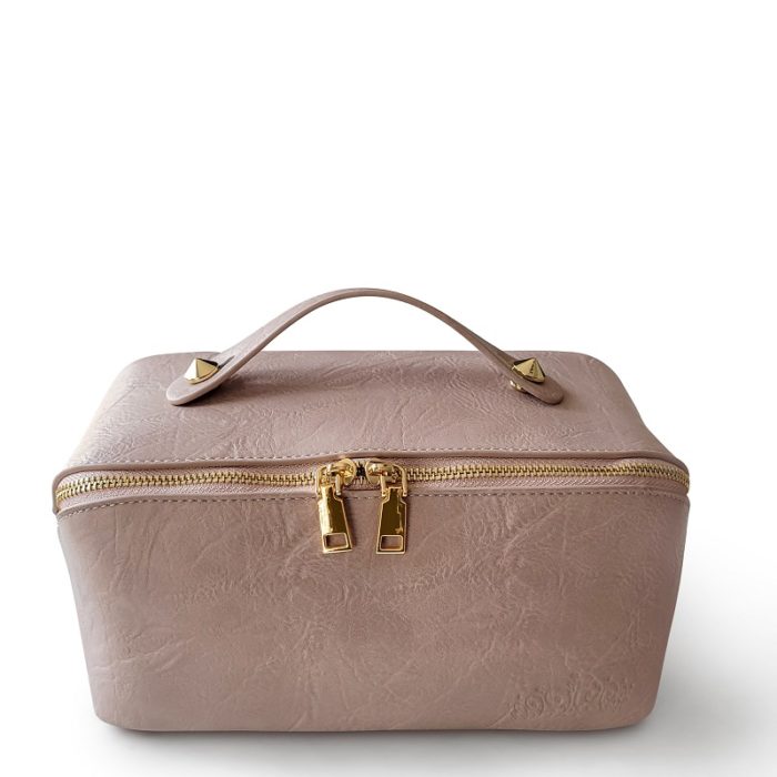 Evelyn Pink Makeup Bag