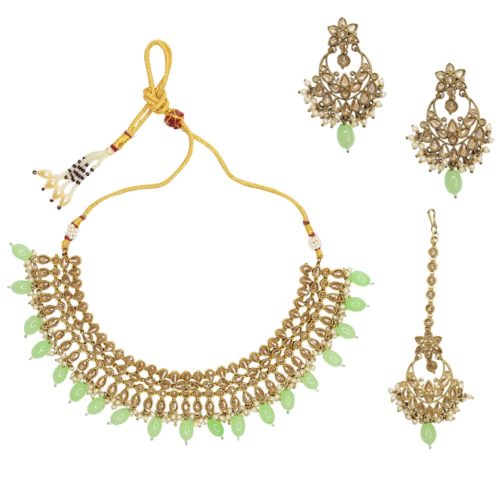 Indian Jewelry Meena Necklace Set