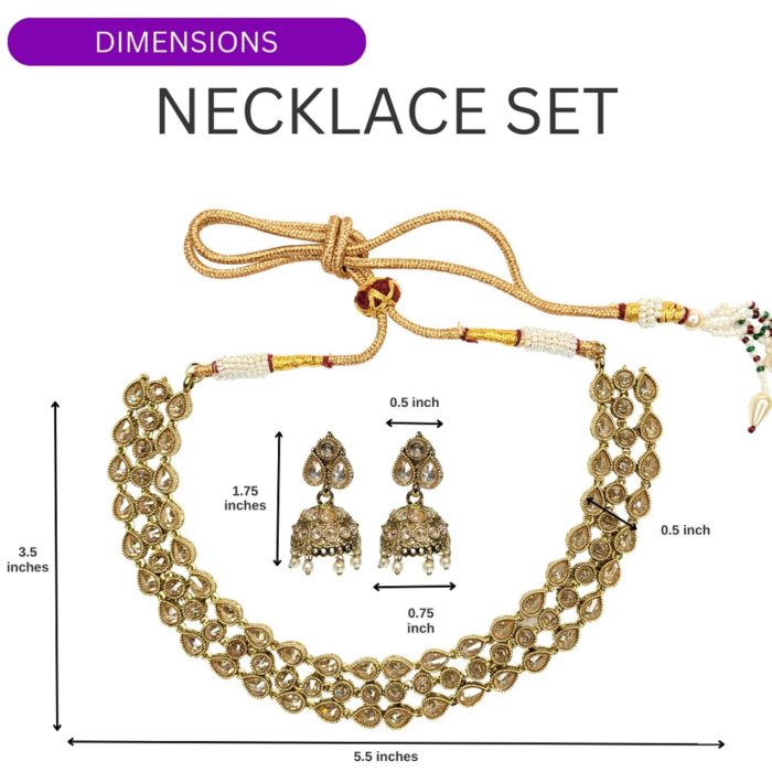 Indian Jewelry Nihara Necklace Set