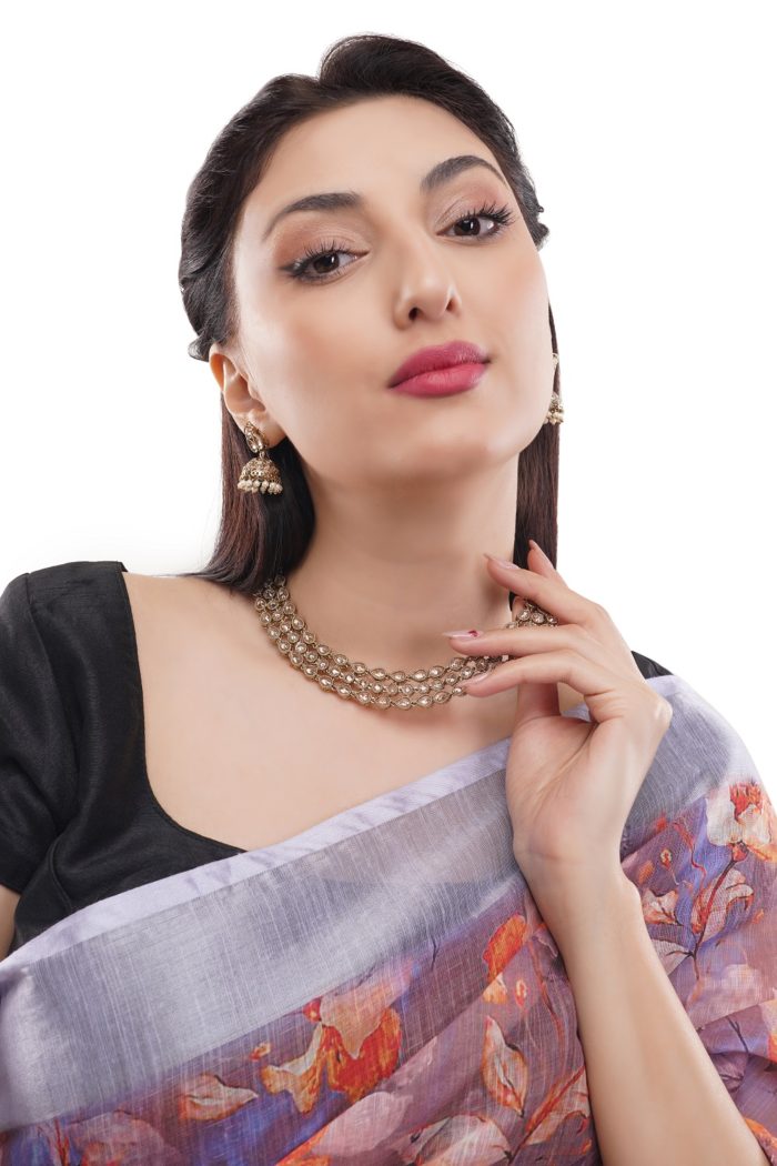 Indian Jewelry Jhumka Necklace Set