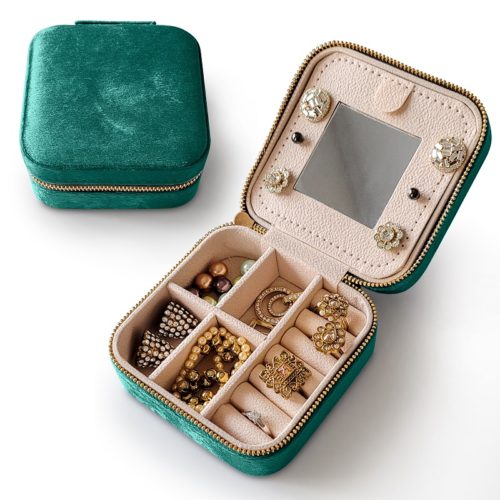 Jaya Jewelry Travel Case Green