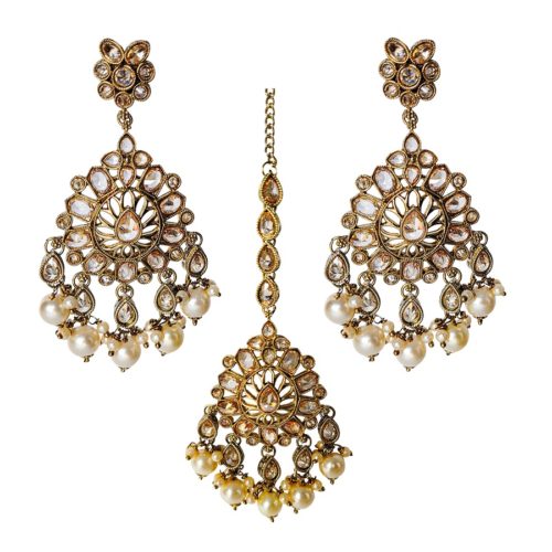 Mila Indian Jewelry Tikka Set
